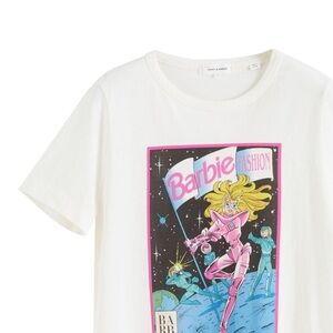 ISO Chinti & Parker X Barbie Astro Barbie T-Shirt - White